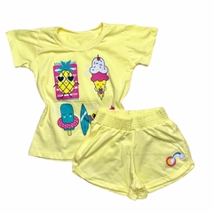 Conjunto Mini Diva Arco Iris Amarelo