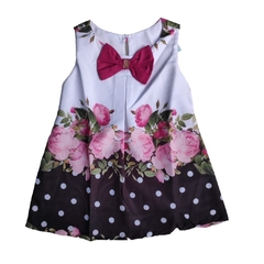 VESTIDO TRAPÉZIO FLORAL MOD 01