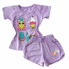 Conjunto Mini Diva Arco Iris Lilas