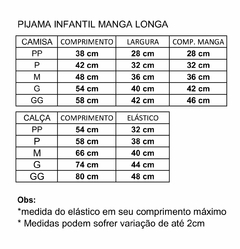 PIJAMA FAMÍLIA LEGAL - 3 CONJUNTOS - 2 ADULTOS + 1 INFANTIL - Kimimo Kids