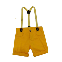 Bermuda com Suspensório Diversas cores - Kimimo Kids