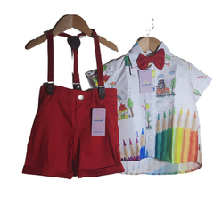 Conjunto Infantil temático Aquarela formatura abc - Kimimo Kids