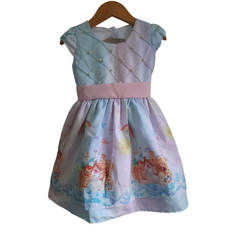 Vestido Luxo Arca de Noé Laçarote - Kimimo Kids