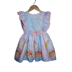 Vestido Luxinho Babado Arca de Noé - Kimimo Kids