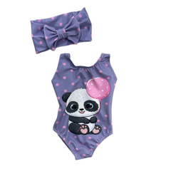 Body/ bodie maiô Panda lilás - comprar online