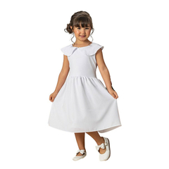 Vestido Branco Gola Princesa - loja online