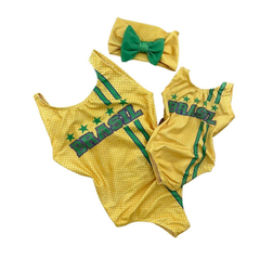 Kit bodie/ body Brasil amarelo - comprar online