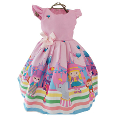 Vestido Luxo Circo Rosa - Kimimo Kids