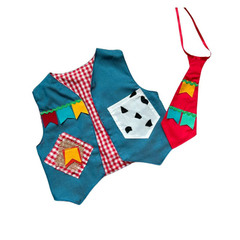 Colete Caipira Infantil bandeirinhas com gravata - loja online