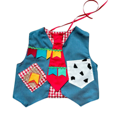 Colete Caipira Infantil bandeirinhas com gravata - comprar online