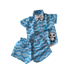 Conjunto social estampado panda - loja online