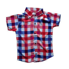 Camisa Infantil Xadrez Viscolino caipira diversas cores - Kimimo Kids
