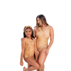 Kit bodie mãe e filha Ano Novo Dourado Escuro amarelo na internet