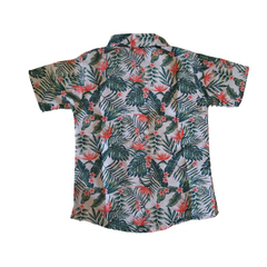 Camisa Social temática floral verde - comprar online