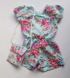 MACAQUINHO MINI DIVA FLORAL AZUL MOD 03 - comprar online