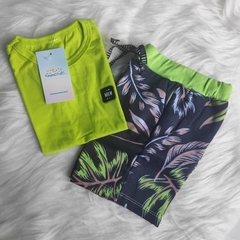 CONJUNTO CAMISA + SHORT MOLETOM P (1/2 ANOS) - Kimimo Kids