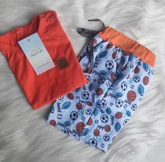 CONJUNTO CAMISA + SHORT MOLETOM P (1/2 ANOS) - comprar online