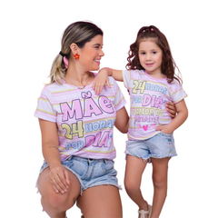 Kit blusas mae e filha 24 horas - Kimimo Kids