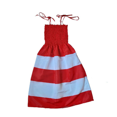 Kit Vestido Mãe e filha simples vermelho e branco na internet