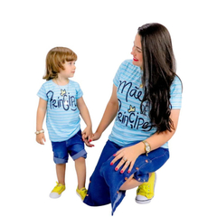 Kit blusas mae e filho Mãe de Principe