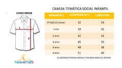 Camisa Infantil Social Preta na internet