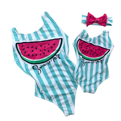 Kit bodie/ body mãe e filha Melancia Summer verão - comprar online