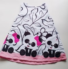 VESTIDO TRAPÉZIO PANDA MOD 01 na internet