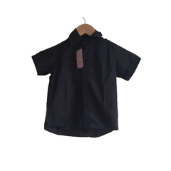 Camisa Infantil Social Preta