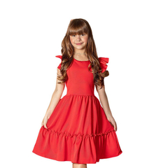Vestido Princesa Vermelho - Kimimo Kids