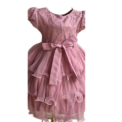 Imagem do Vestido Luxo Infantil Rosê