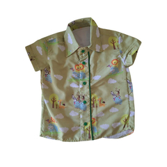 Camisa Social temática safari infantil