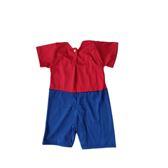 Fantasia Bebê (03/09 meses) -macacão super vermelho e azul - comprar online