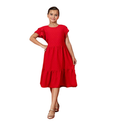 Vestido Vermelho Natal festas amarração na internet