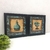 Kit 2 Quadros Decorativos Lavabo Banheiro Toalete Turquesa