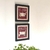 Kit 2 Quadros Decorativos Banheiro Lavabo Toalete Vermelho