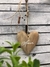 Coração Madeira Natural 15 cm Escrito a Mão Amor - comprar online