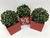 Cachepô Vaso Decorativo Vermelho Planta Artificial c 3 Natal - comprar online