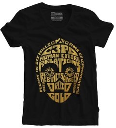 Camiseta Baby Look Star Wars C3P0