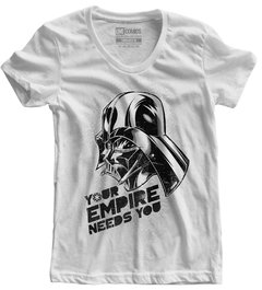 Camiseta Baby Look Star Wars Darth Vader Empire Needs You