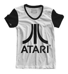 Camiseta feminina Atari Logo - Live Comics Geek Store