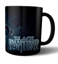 Caneca de porcelana preta Pantera Negra Black Panther Marvel - comprar online