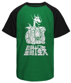 Camiseta masculina Cavaleiros do Zodíaco Shiryu de Dragão