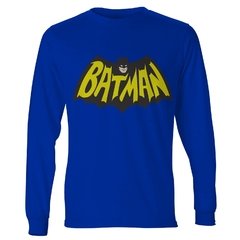 Camiseta masculina manga longa Batman logo vintage - comprar online