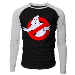 Camiseta masculina manga longa Caça-Fantasmas Ghostbusters raglan - comprar online