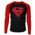 Camiseta masculina manga longa Death of Superman Super Homem