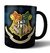 Caneca de porcelana preta Harry Potter Hogwarts