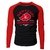 Camiseta masculina manga longa Akatsuki Naruto Shipuuden Raglan