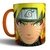 Caneca de porcelana branca e laranja Naruto Sennin 012