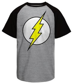 Camiseta masculina raglan The Flash Logo Clássico - comprar online