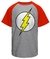 Camiseta masculina raglan The Flash Logo Clássico